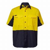 Workcraft Hi Vis Vented Ripstop Shirt - Short Sleeve  | WS6067 