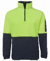 JB's Hi Vis 1/2 Zip Polar Fleece  | 6HVpf 