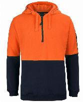 JB's Hi Vis 1/2 Zip Fleece Hoodie  | 6HVHZ 